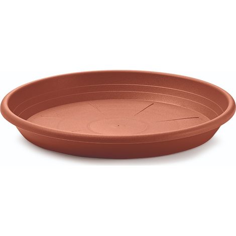 SOUCOUPE 'CYLINDRE' Ø 28 cm (pot Ø 35) - Couleur terre cuite