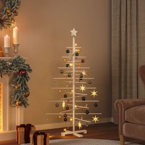 Árbol de Navidad de madera de adorno madera maciza pino 150 cm vidaXL (1/5)