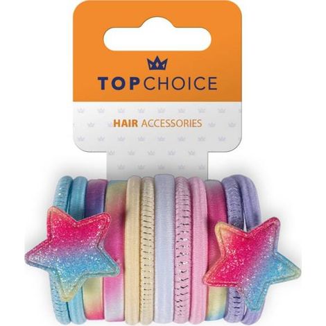 TOP Choice Haargummis Stern 12 Stück 26393