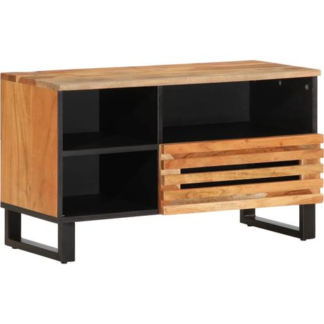 TV-Schrank 80x34x46 cm Massivholz Akazie