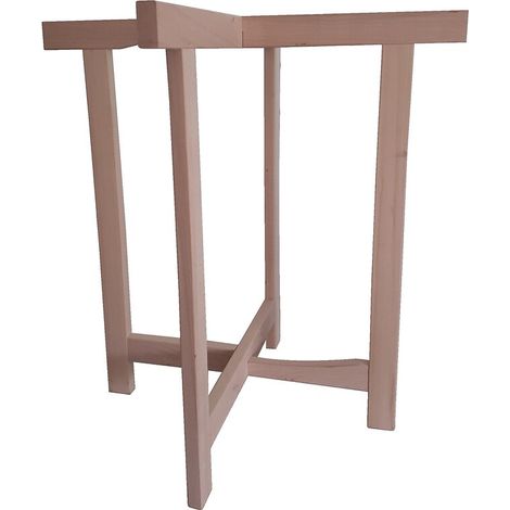 Tréteau en croix X-Pro hêtre 71cm – Assemblage perpendiculaire – Charge lourde – Encoches pour montage facile – Jacquenet Malin (1/4)