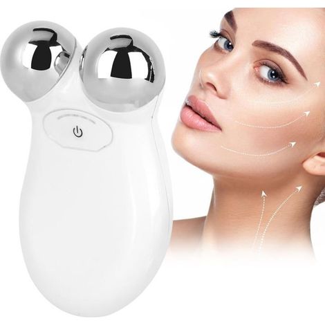 Appareil Lifting Visage Micro Courant,Mini 3D Rouleaux Massage des Visage Y en Forme Masseur de Levage Anti-Rides Pour Le Visage (1/5)