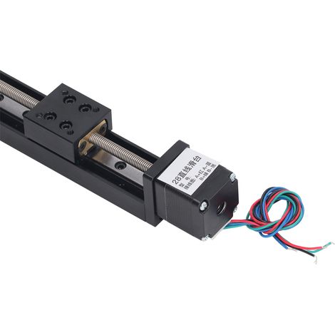 Präzisions-Linearschlitten, T6x2-Kugelgewindetrieb, Linearführung, 100 mm Hub, ruckfreie Bewegung für Positioniertisch