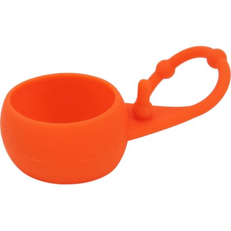 Porte-balles de golf en silicone, housse de protection souple, résistant aux chutes, porte-clés ceinture/sac à dos, orange (1/5)