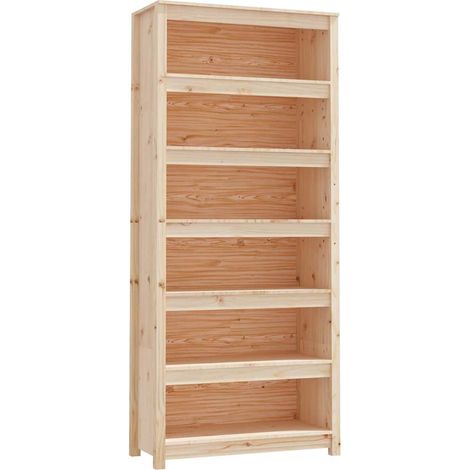 Maison Exclusive - Estantería madera maciza de pino 80x35x183 cm (1/5)
