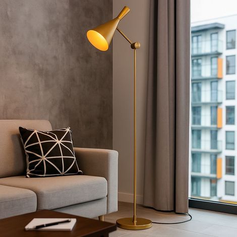Lampadaire design "Olivia" - Doré