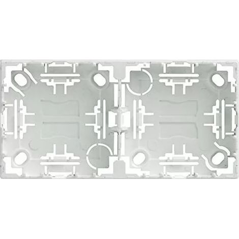 Arnould 63926 Cadre saillie 2 postes blanc - Profil 2