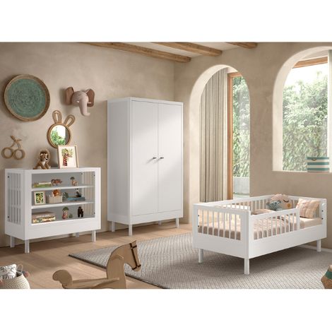 Chambre junior Forrest: lit junior 70x140cm, table à langer, (1/4)