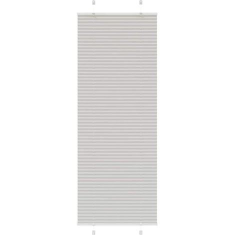 Store plissé gris clair 70x200 cm largeur du tissu 69,4 cm