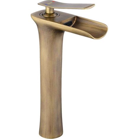 Basin Faucet REA Laguna Antique Brush Gold High (1/5)
