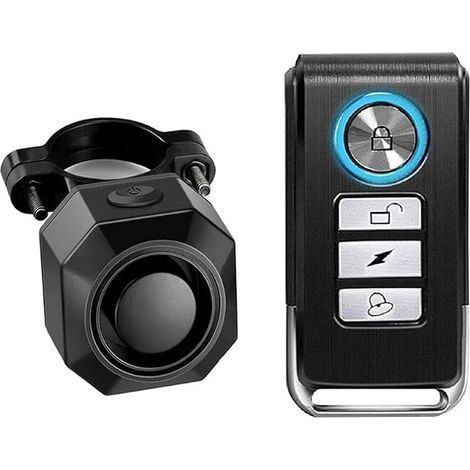 Alarma con sensor de vibración para bicicletas, control remoto USB, sistema de detección de seguridad antirrobo para motocicletas, bicicletas y patinetes, sirena inalámbrica. (1/5)