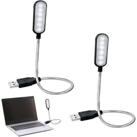 Lampe USB, lampe pour ordinateur portable, lampe LED USB à intensité variable, 2 lampes pour ordinateur portable, lampe LED USB, lampe USB à intensité variable (1/5)