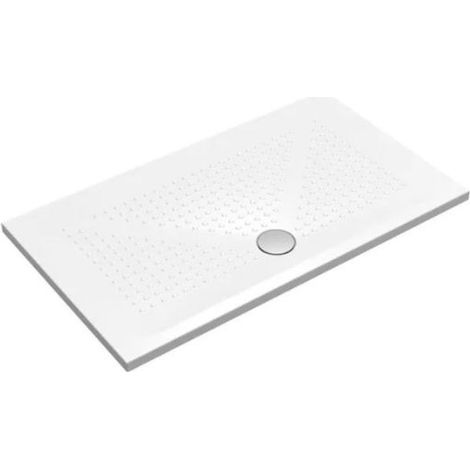 Piatto doccia 80x140 h.3,5 in ceramica bianco lucido Rebel di (1/5)