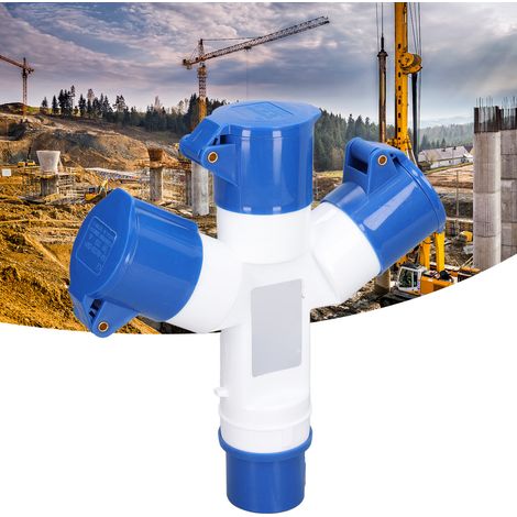 Prise industrielle multifonctionnelle 16 A 3P/4P IP44, répartiteur de puissance à 3 voies HR-1013 (1/5)