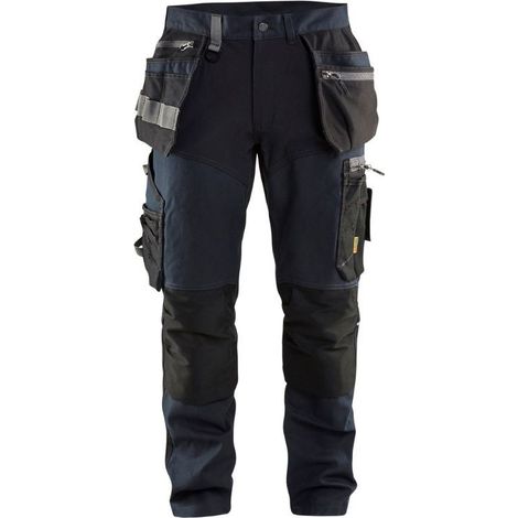 Pantalon de travail stretch 1599 - Marine foncé/Noir M - FR(44) - SE(C50) - Courtes (1/3)