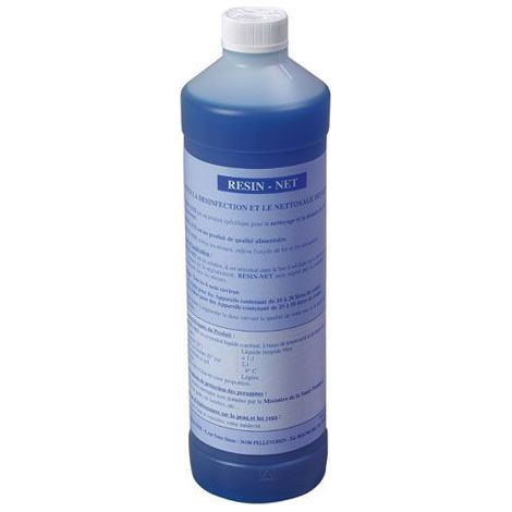 Désinfectant pour adoucisseur d'eau – Régénère la résine – 1 litre – Assure qualité sanitaire des résines – Usage préventif et curatif