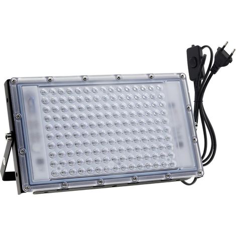 Projecteur UV LED 100W Lumière Noire IP65 Imperméable, Lampe LED Ultra-violet, Eclairage à Effet pour Aquarium, Soirée, Peinture Fluo, affiche fluorescente, Néon, Bar, Fête (1/5)