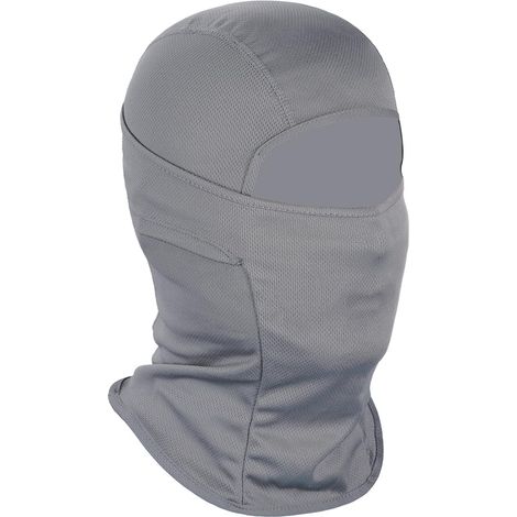 Cagoule unisexe coupe-vent avec cache-cou et protection UV pour homme et femme, idéale pour le snowboard, le ski, la chasse et le cyclisme - Gris (1/5)