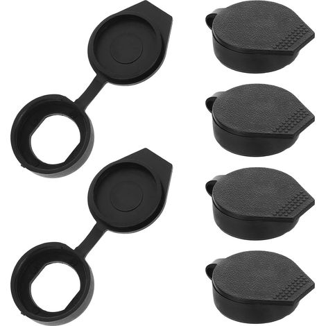 Cache Étanche en Plastique Noir pour Armoires de Distribution et Coffrets Électriques, Installation Rapide, Protection Pluie pour Environnements Extérieurs, Lot de 6 Pièces (1/5)