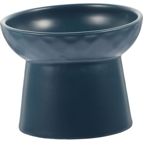Bol d'alimentation en céramique surélevée pour chats et chiens à l'intérieur Grande capacité Design convivial (1/5)