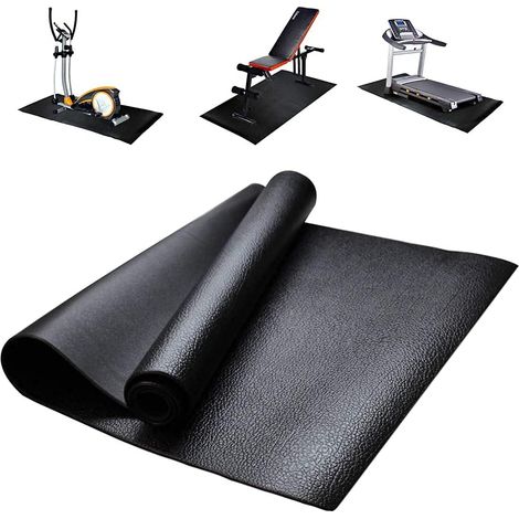 Tapis de Protection Antidérapant pour Appareils Fitness 180x80cm pour Tapis de Course, Cycles, Rameurs, Bancs de Musculation, Crosstrainers et Autres équipements de Gym, Anti-bruit (1/5)