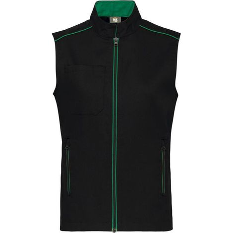 Gilet da lavoro senza maniche DayToDay WK. Designed To Work Nero / Argento 5XL (1/3)