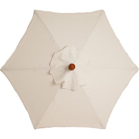 Housse de parasol 6 baleines 3 m imperméable protection UV toile de rechange (3 m / 9,8 pi,kaki) (1/5)