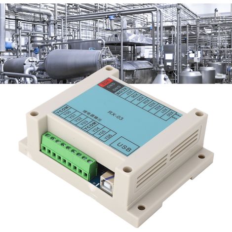 Automate programmable PLC 8 entrées 7 sorties, contrôle temporel/séquentiel, relais marche/arrêt, électrovanne RX-03 12-24 V (1/5)