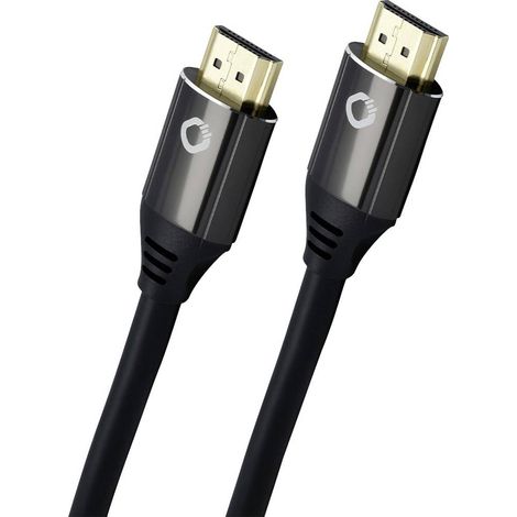 Câble de raccordement Oehlbach HDMI Fiche mâle HDMI-A, Fiche mâle HDMI-A 2.00 m noir D1C92493 8K UHD (1/3)