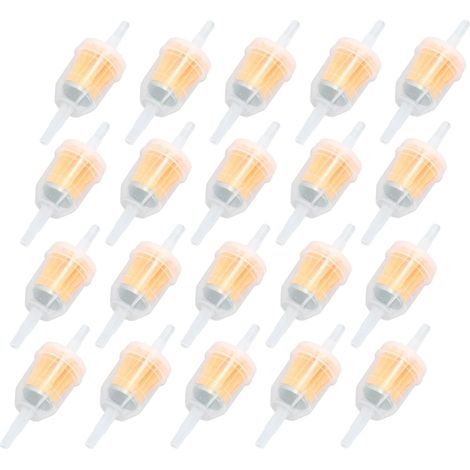 20 pièces Filtre à Carburant, 5-8mm Filtre à Essence, Filtre à Essence Diesel, Filtre à Liquide Gazole, pour Les Machines pour Filtrer L'essence pour Moto, Générateur, Tondeuse à Gazon