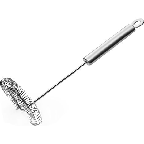 1 Fouet manuel, acier inoxydable, poignée ergonomique, tête inclinée, pour cuisine (1/5)