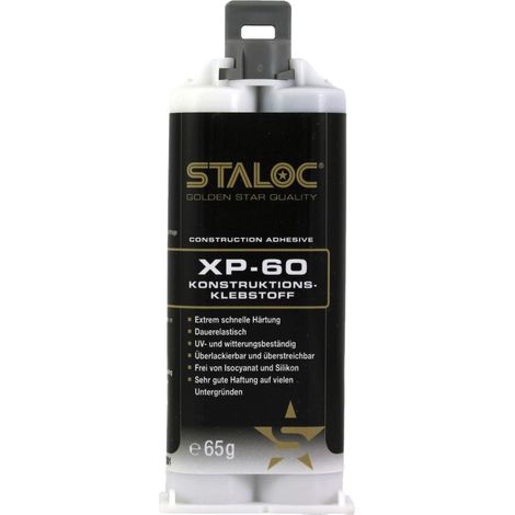 STALOC 2K Konstruktionsklebstoff XP60 grau 65g, ohne Mischer