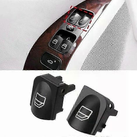 Neue Fensterheberknopfkappen für Mercedes-Benz C-Klasse und CLK W203 W208 (vorne links und rechts)