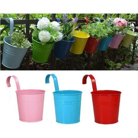 Hängetöpfe - Ohne Marke - Metall - 3er Set - Farben sortiert - 10x8x15,5 cm (1/4)