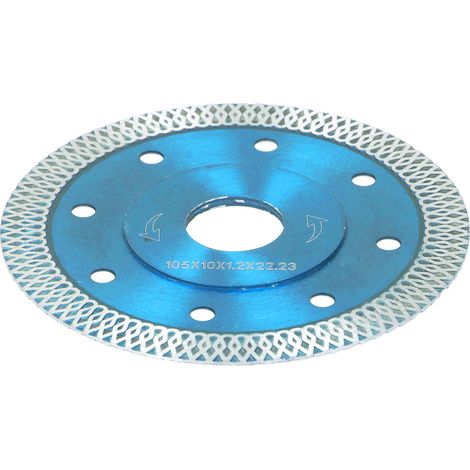 Lame Diamant 4" pour Découpe Céramique, Granit, Marbre, Carrelage - Bleu (1/5)
