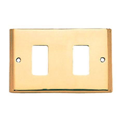 PLACCA COPRIFRUTTI COTTALI - OTTONE POSTI 2 MM 125X74 MAGIC/VENUS- 2 pezzi