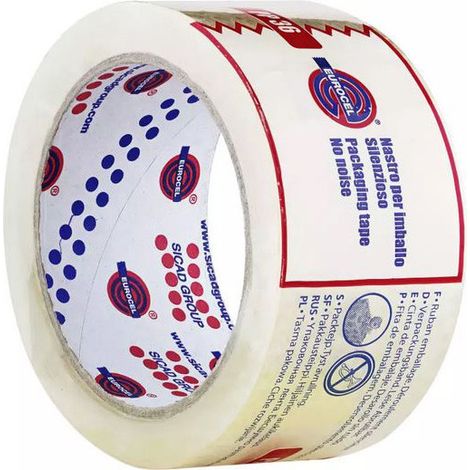 Transparenter PP-Verpackungsklebeband 50x66 - Eurocel