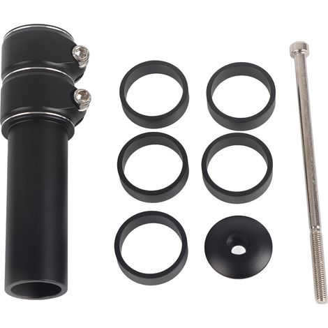Potence de Vélo de Montagne Réglable, Extension de Hauteur pour Guidon (Noir) (1/5)