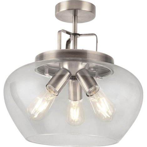Plafonnier luminaire argent couloir bureau cuisine chambre salon salle à manger éclairage (1/3)