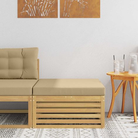 Reposapiés de exterior Madera de Acacia Sólida