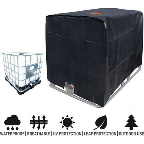 Juste de protection IBC avec fermeture éclair, couverture anti-poussière, résistante à l'eau et aux UV, résistante à l'eau, 1000L (1/4)