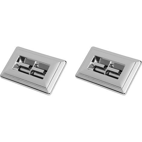 2x Hauptschalter für elektrische Fensterheber, Fahrerseite, für Pickup-Trucks (GM, Chevrolet, GMC, Oldsmobile, Pontiac, Baujahre 1978–1991), verchromt, 2 Tasten (1/5)