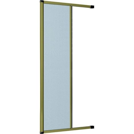 Hu Firma FER0075 Zanzariera a rullo in alluminio con movimento orizzontale riducibile a misura rete in fibra di vetro diametro rullo 39 mm UNI EN13561 colore Bronzato