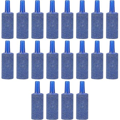 Pierre à air pour aquarium, diffuseur de bulles cylindrique pour aquarium, idéal pour l'oxygénation des aquariums domestiques (1/4)