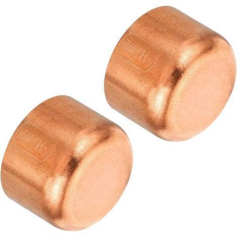 32.1mm(1.26") ID Cuivre Tuyau Extrémité Cap, Raccord Cap Sueur Bouchon Soudure Connexion pour Plomberie CVC Air Climatiseur - (1/5)
