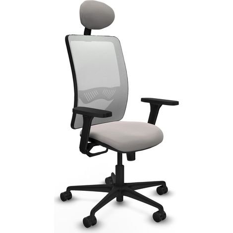 Chaise de bureau piqueras y crespo Zulema noir mousse épaisse (1/2)