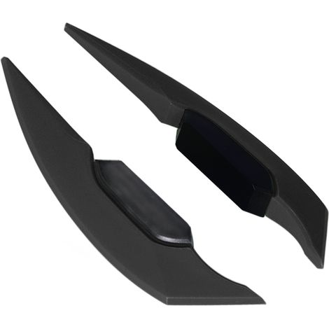 Paire d'ailerons latéraux pour moto, spoilers aérodynamiques, universels pour motos et vélos électriques, noirs (1/5)