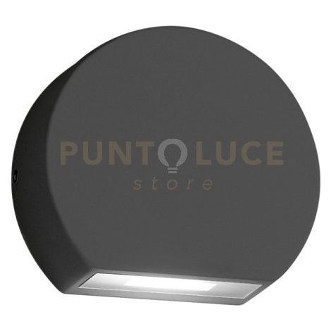 GES891N- SEGNAPASSI ANTRACITE A LED 4000K 495LM 5W IP54 9,8CM ALLUMINIO E VETRO