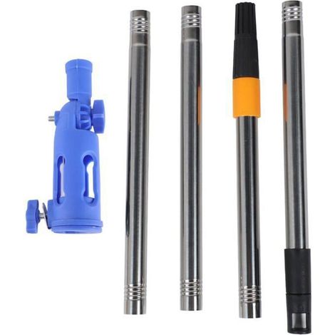 Rallonge de pinceau en acier inoxydable – Rotative à 180° – Pour peinture d'angle (1/4)
