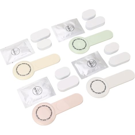 Lot de 4 lève-abattants de toilettes avec pastilles d'aromathérapie, pour éviter de toucher les poignées. (1/5)